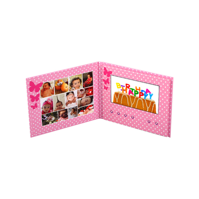 карта приглашения брошюры бренда медиа-проигрывателя 7inch LCD видео- для рекламы маркетинга дела