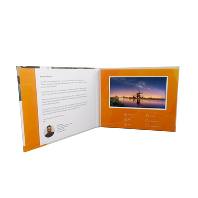 Книги LCD брошюры LCD мягкой крышки печатания CMYK папка видео- видео- для подарков дела